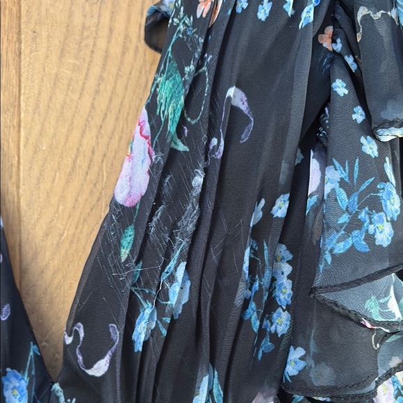 Mac Duggal floral ruffle dress size 10 - Picture 3 of 8